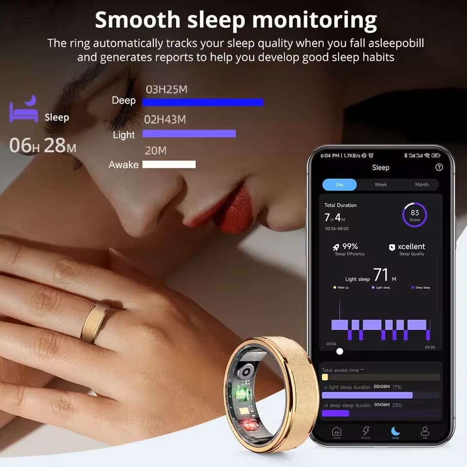 COLMI R10 Smart Ring Health Tracker with Charging Case