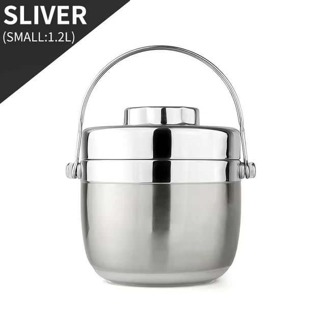 Stainless Steel Food Thermos Lunch Box with Bag and Tableware