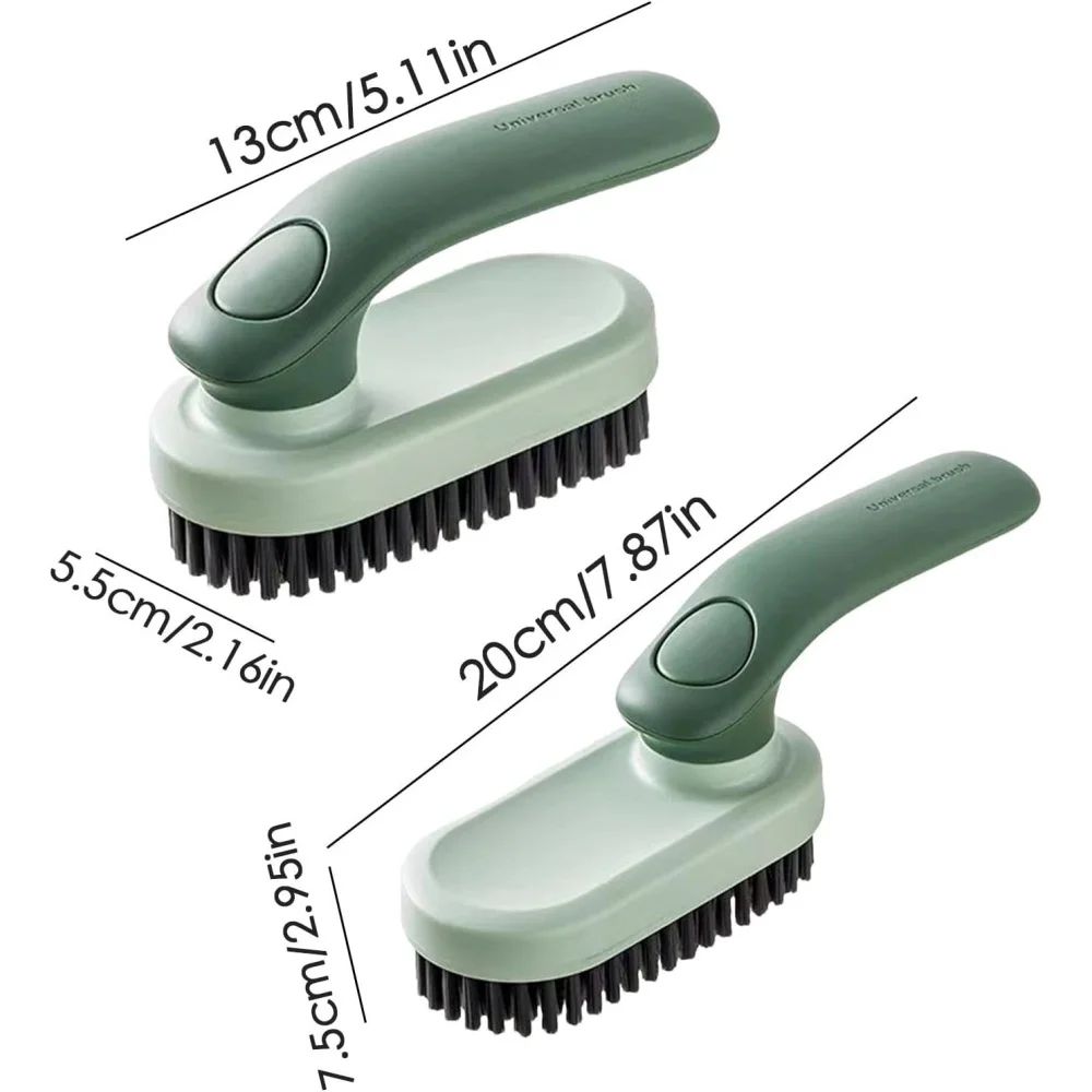 Foldable Soft Bristle Laundry & Shoe Cleaning Brush with Ergonomic Handle