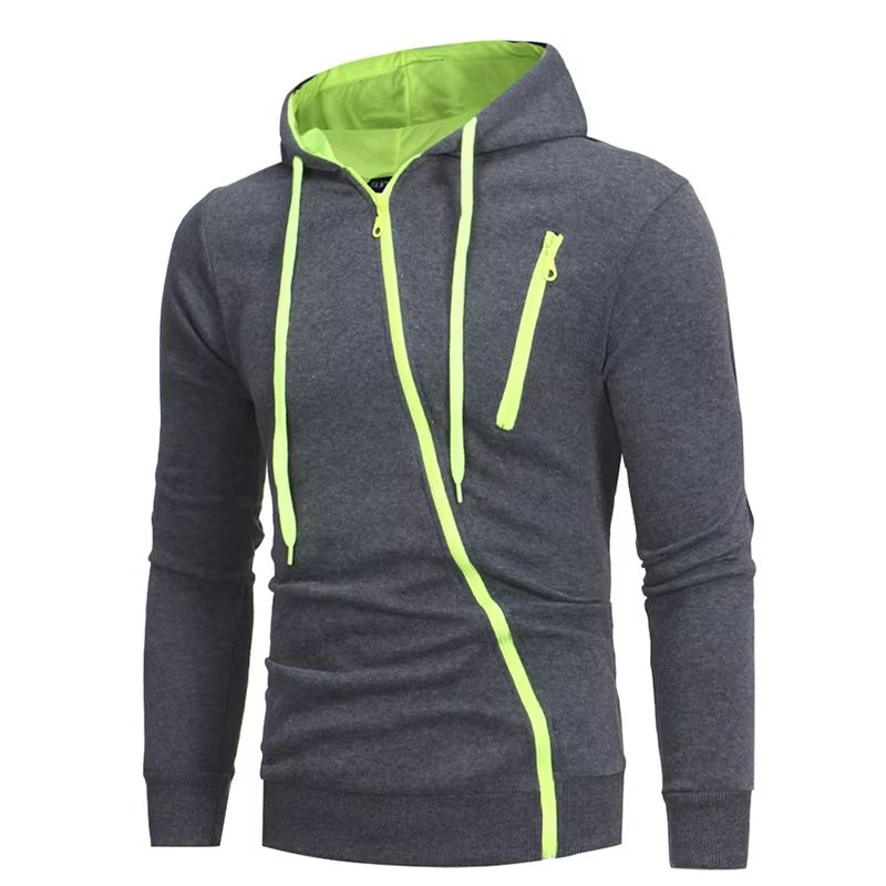 Urban Slim-Fit Fleece Bomber Jacket with Scarf-Style Stand Collar