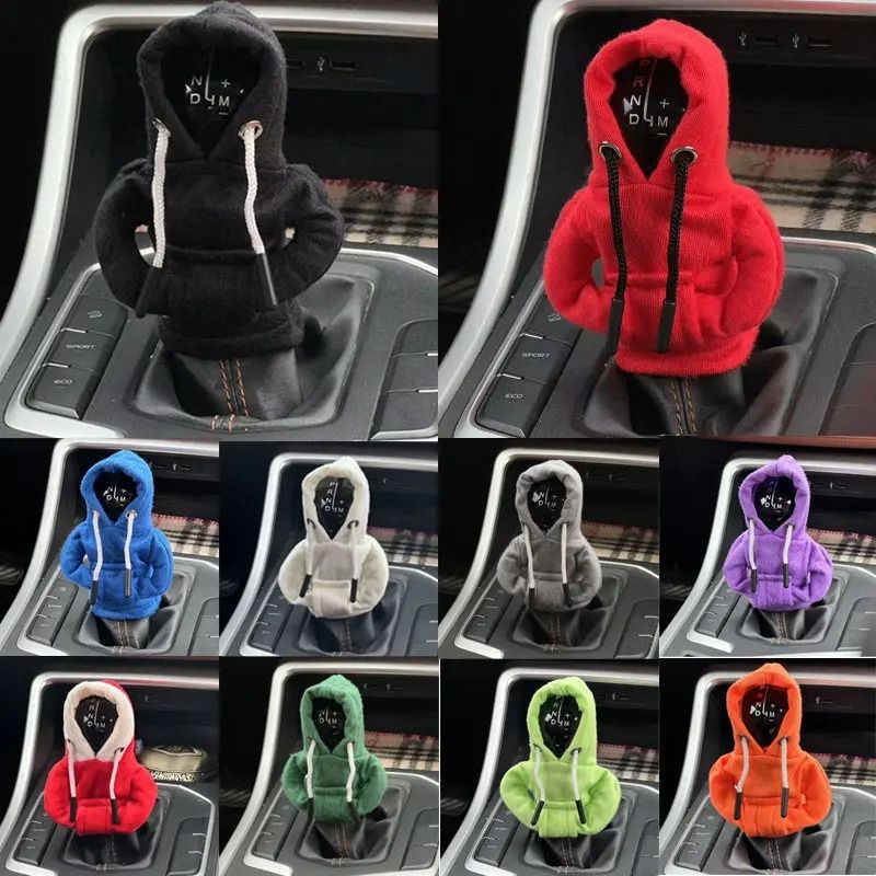 Street-Style Mini Hoodie Car Gear Shift Cover
