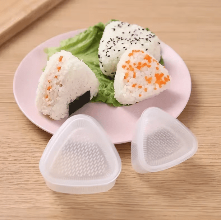 KawaiiRice Onigiri Mold Set Transparent Sushi Rice Mold Cartoon Kids Bento Rice Ball Maker
