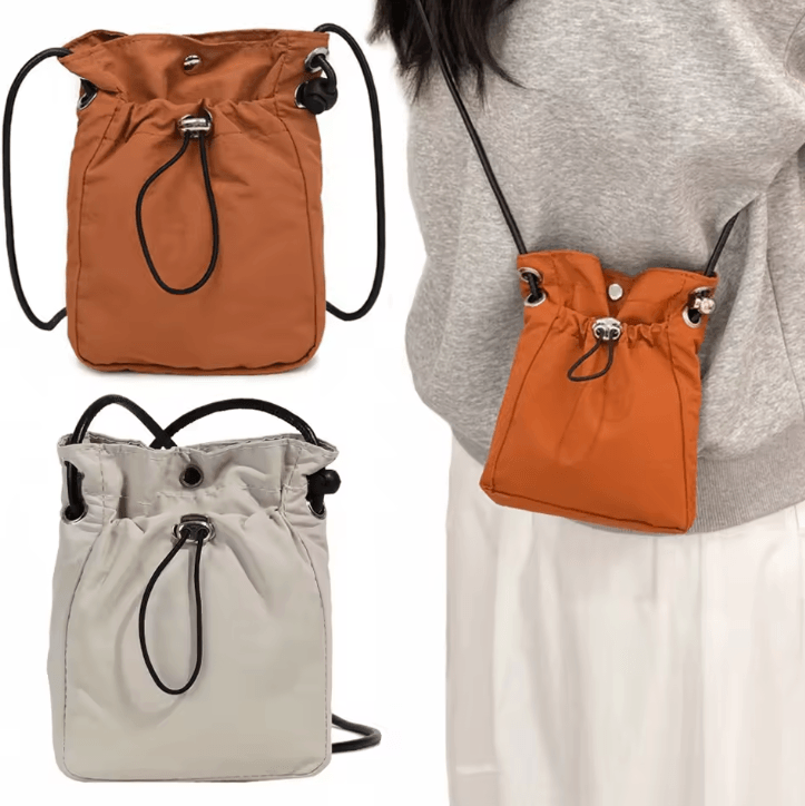 Nylon Crossbody Bag Mini Phone Wallet Multifunctional Square Shoulder Messenger Purse