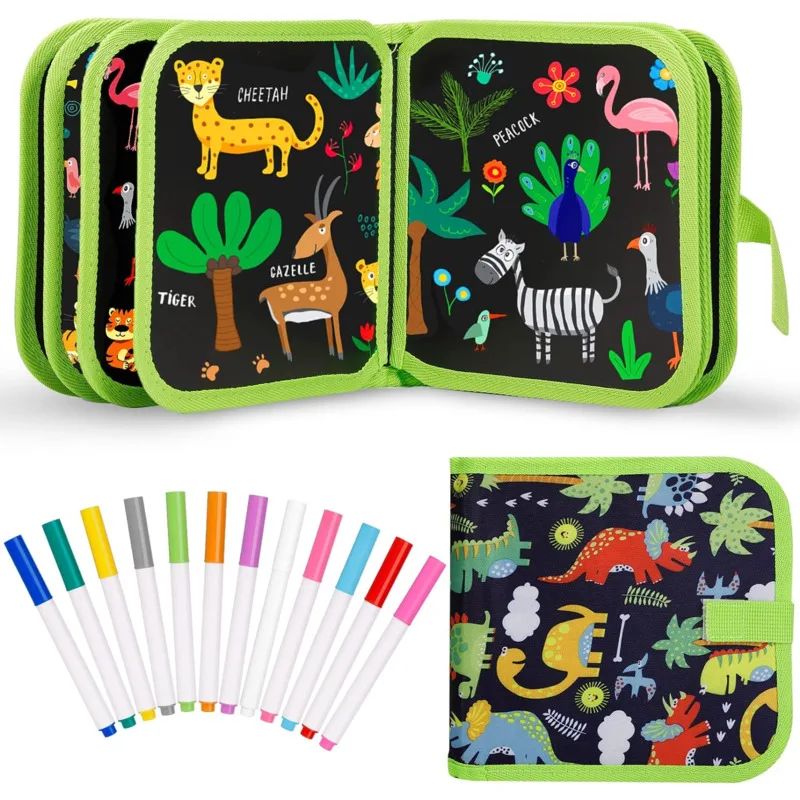 Reusable Drawing Pads, Children's Erasable Doodle Book, Watercolor Coloring Toy Gift