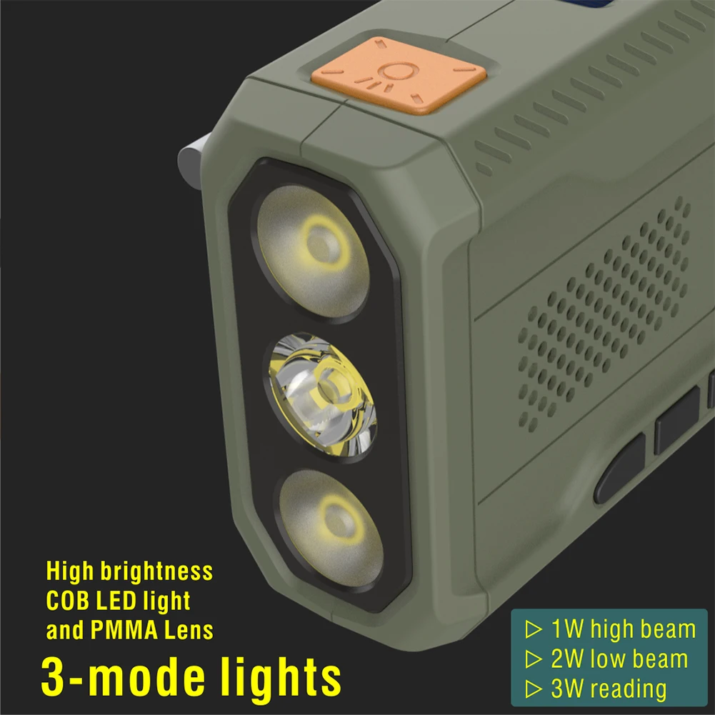 Solar Emergency Radio with Bluetooth, Flashlight and Hand Crank