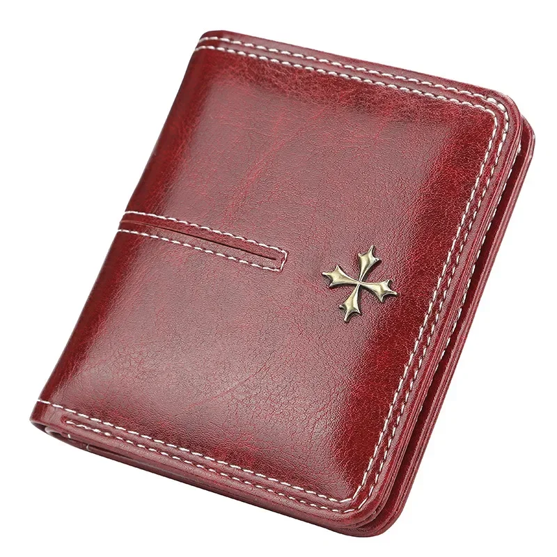 Mini PU Leather Women WalletFashionable Small Zipper Wallet Card Holder Purse