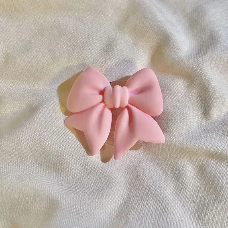 Plain Macaron Bow Knot Universal Phone Grip and Stand