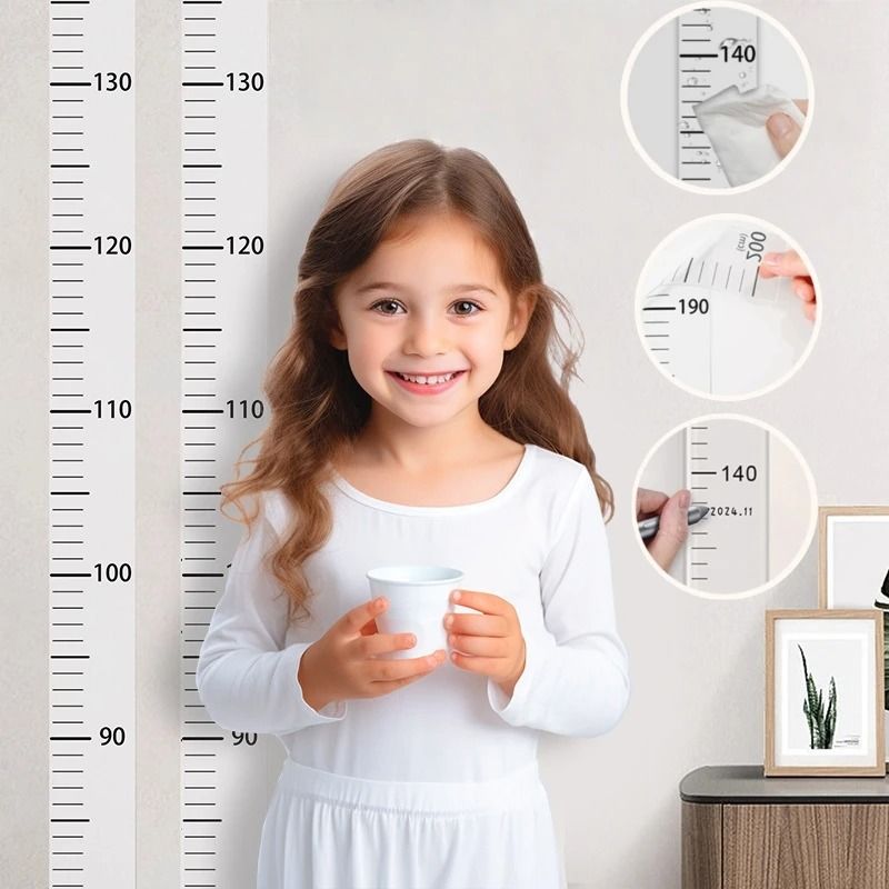 Baby Growth Height Chart Wall Sticker Ruler Waterproof Kids Measurement Decor