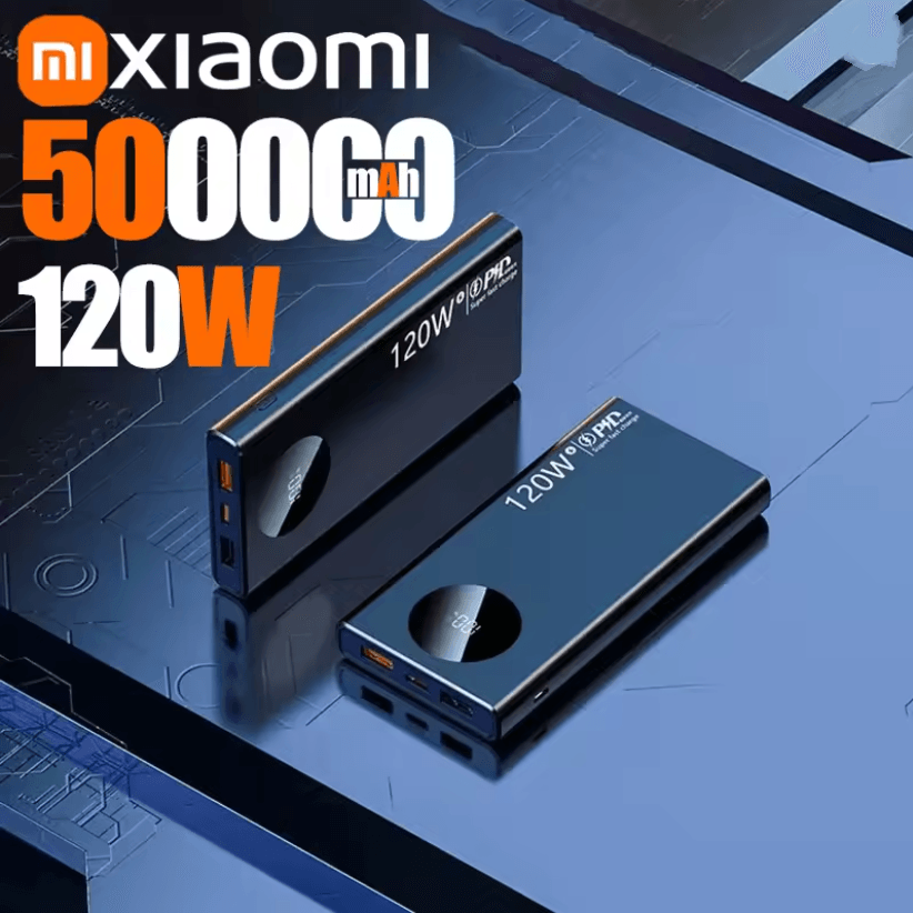 Xiaomi 50000mAh Power Bank 120W Fast Charging High Capacity Portable Charger