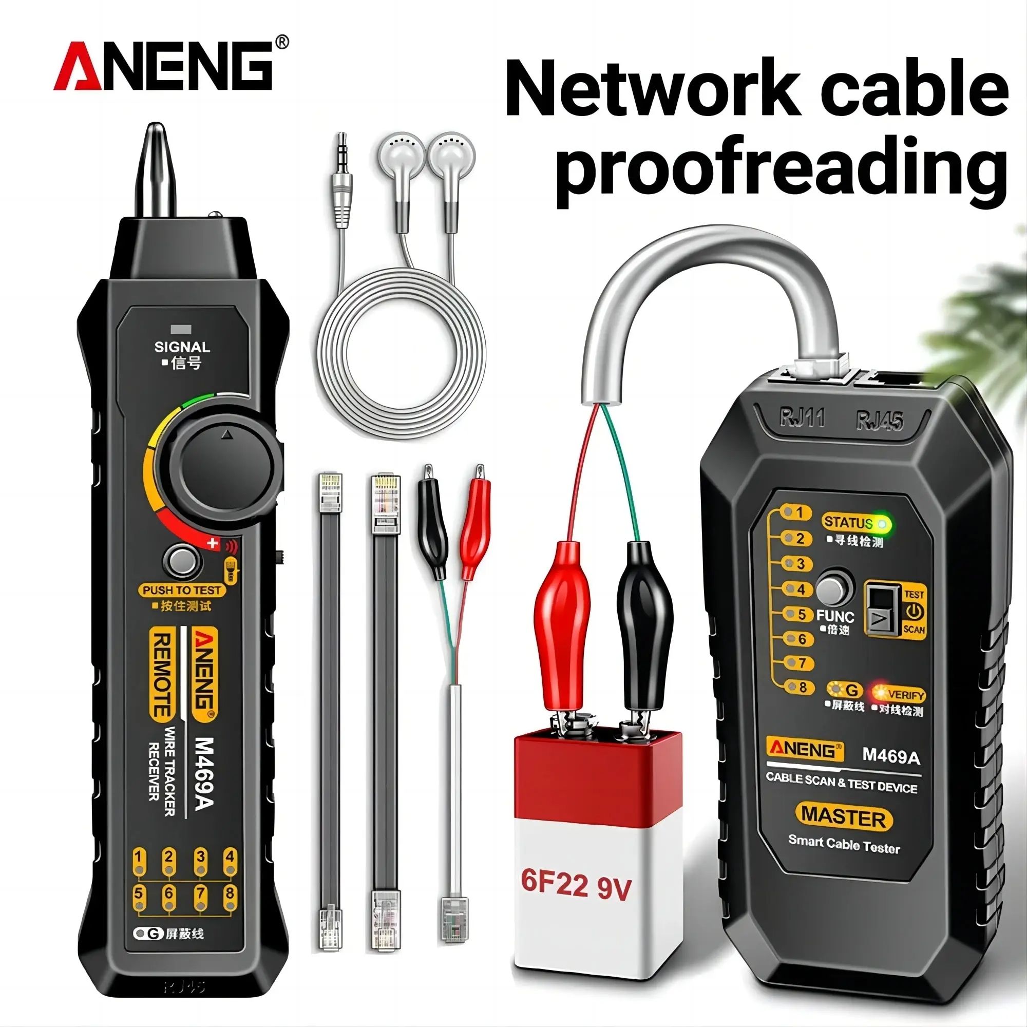 Smart Network Cable Tester, LAN Wire Tracker & Finder for Network Repair & Electrical Diagnostics