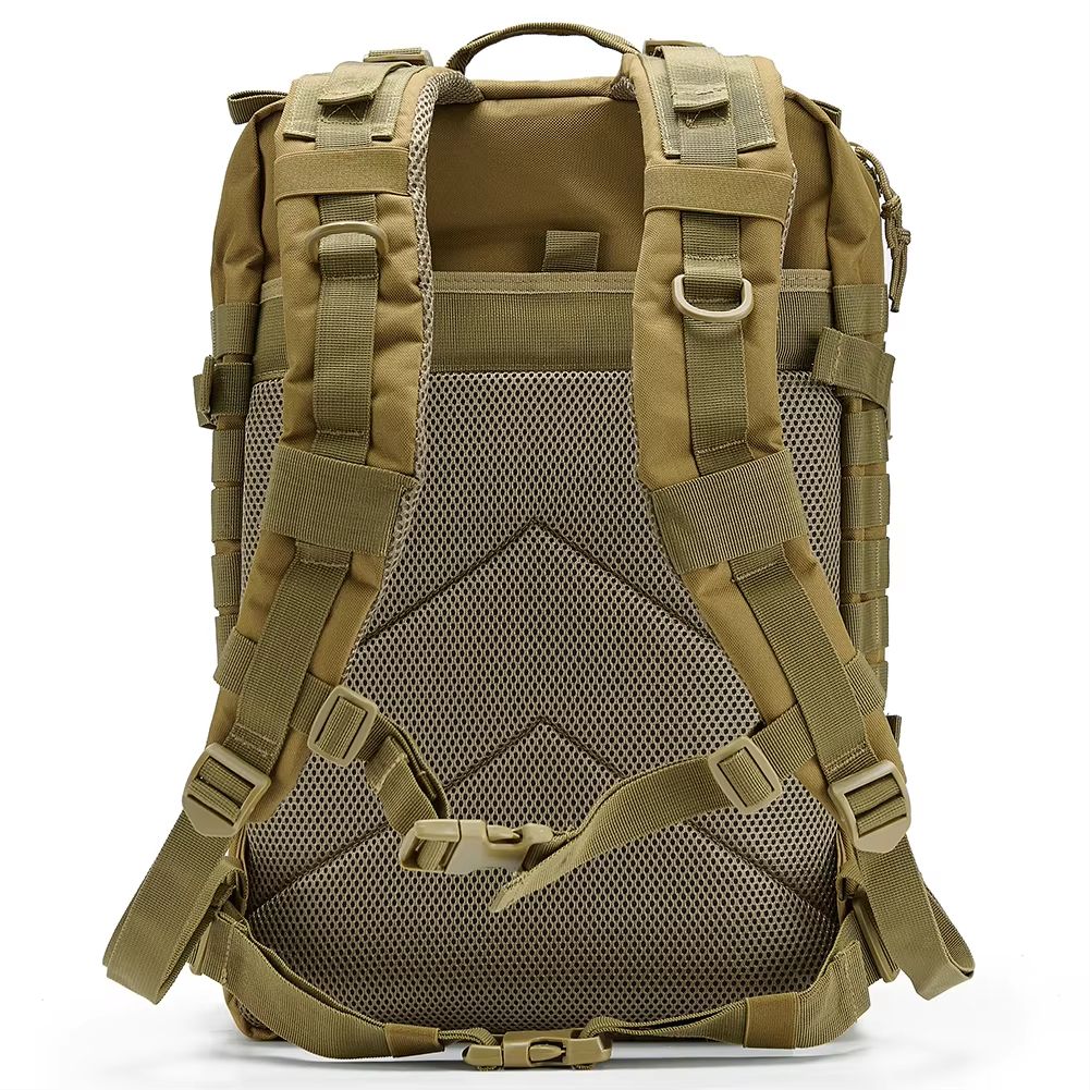 45L Tactical Outdoor Backpack with MOLLE EDC System for Travel, Hiking, Camping and School