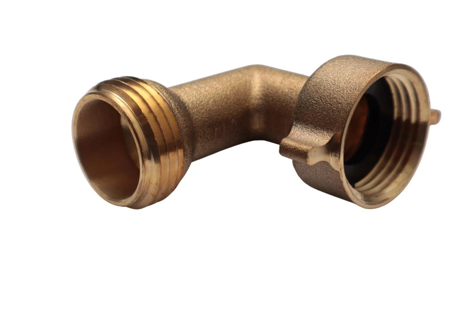 Road & Home 90° Lead Free Brass Standard Hose Thread Elbow with Easy Grip