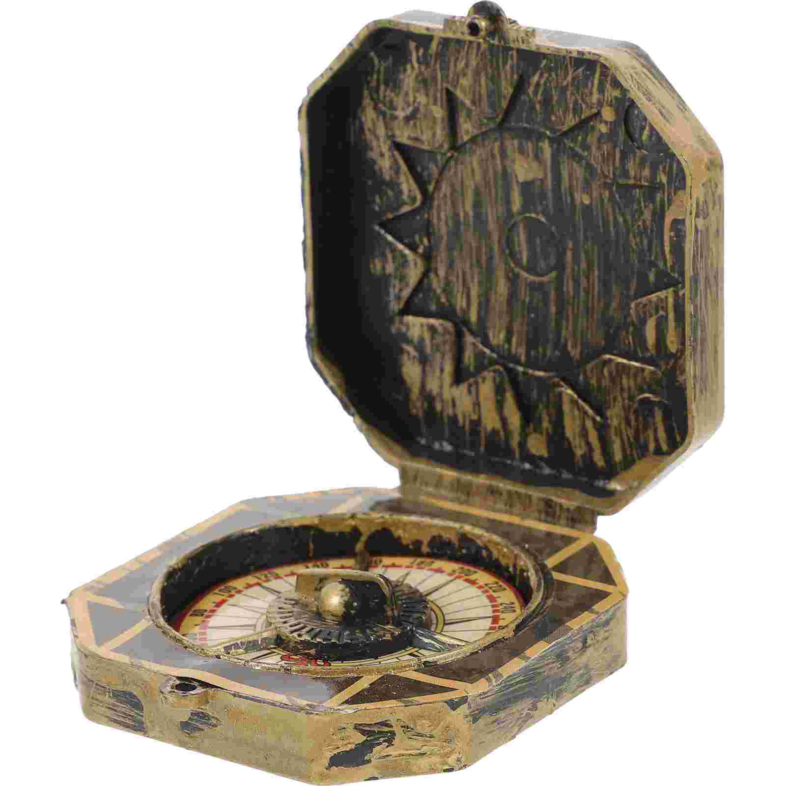 Vintage Pirate Compass Toy, Kids Adventure Gift, Halloween Costume Prop