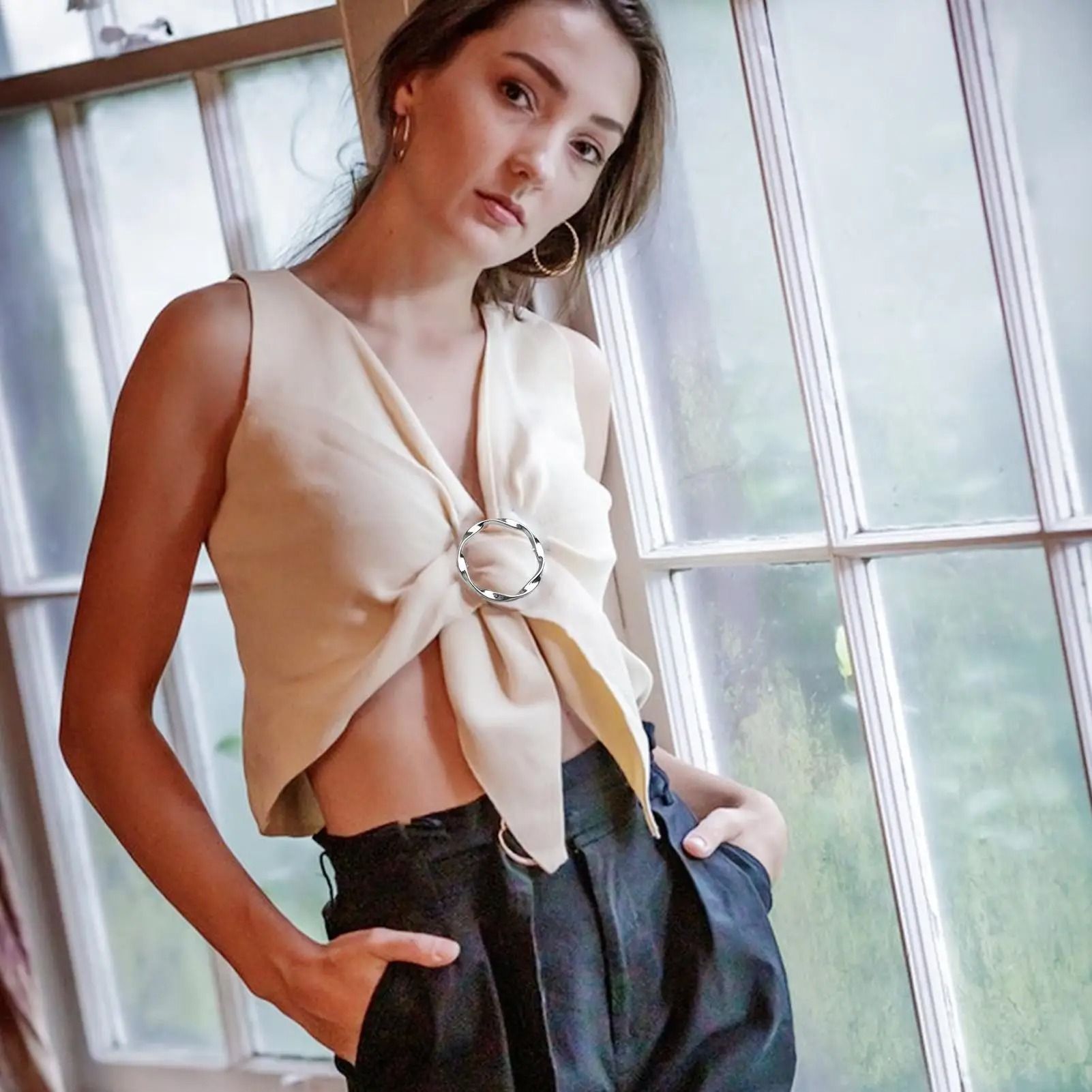 Multipurpose Shirt and Scarf Belt Buckle Set