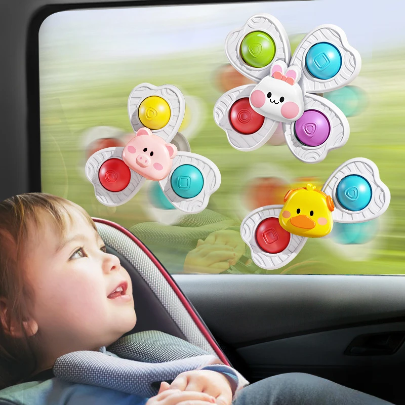 Rotating Baby Sucker Spinning Toys Montessori Education Bathroom Toys for Toddlers Infant Bath Toys