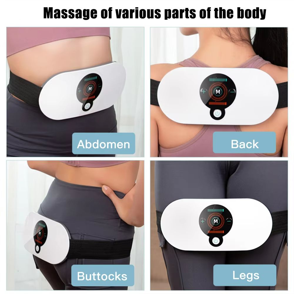 EMS Abdominal Slimming Belt with Heating & Muscle Massage – Electric Waist Trainer for Fat Burning & Toning
