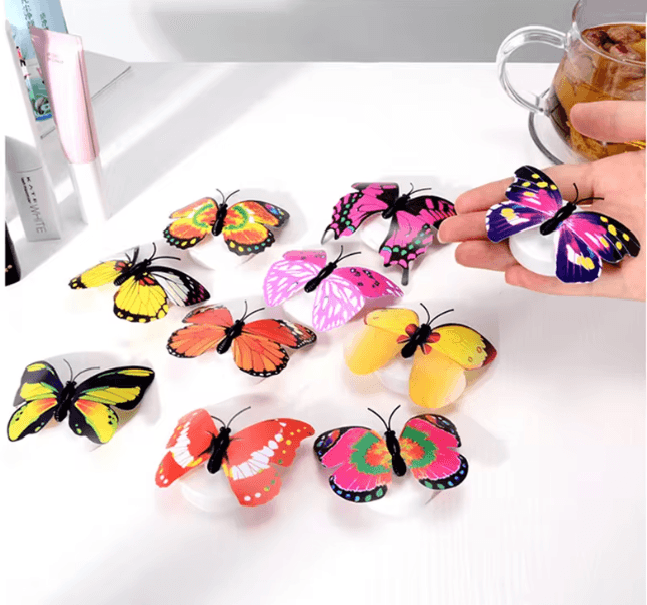 LED Butterfly Wall Night Light Set