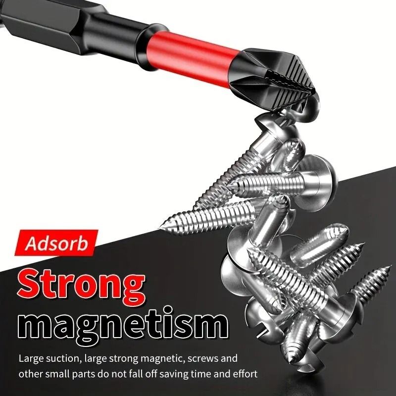 Magnetic Impact Screwdriver Bit Set with Non Slip Design
