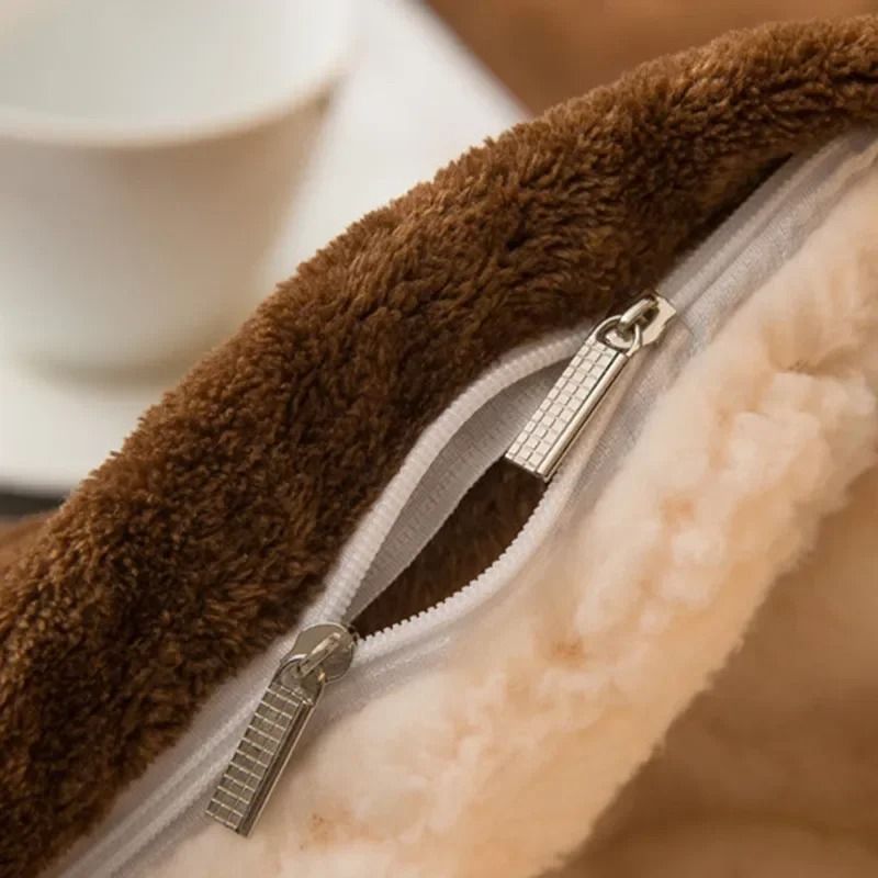 Wool Throw Blanket Keep Warm Winter Bed Blankets Double Sided Queen Duvet