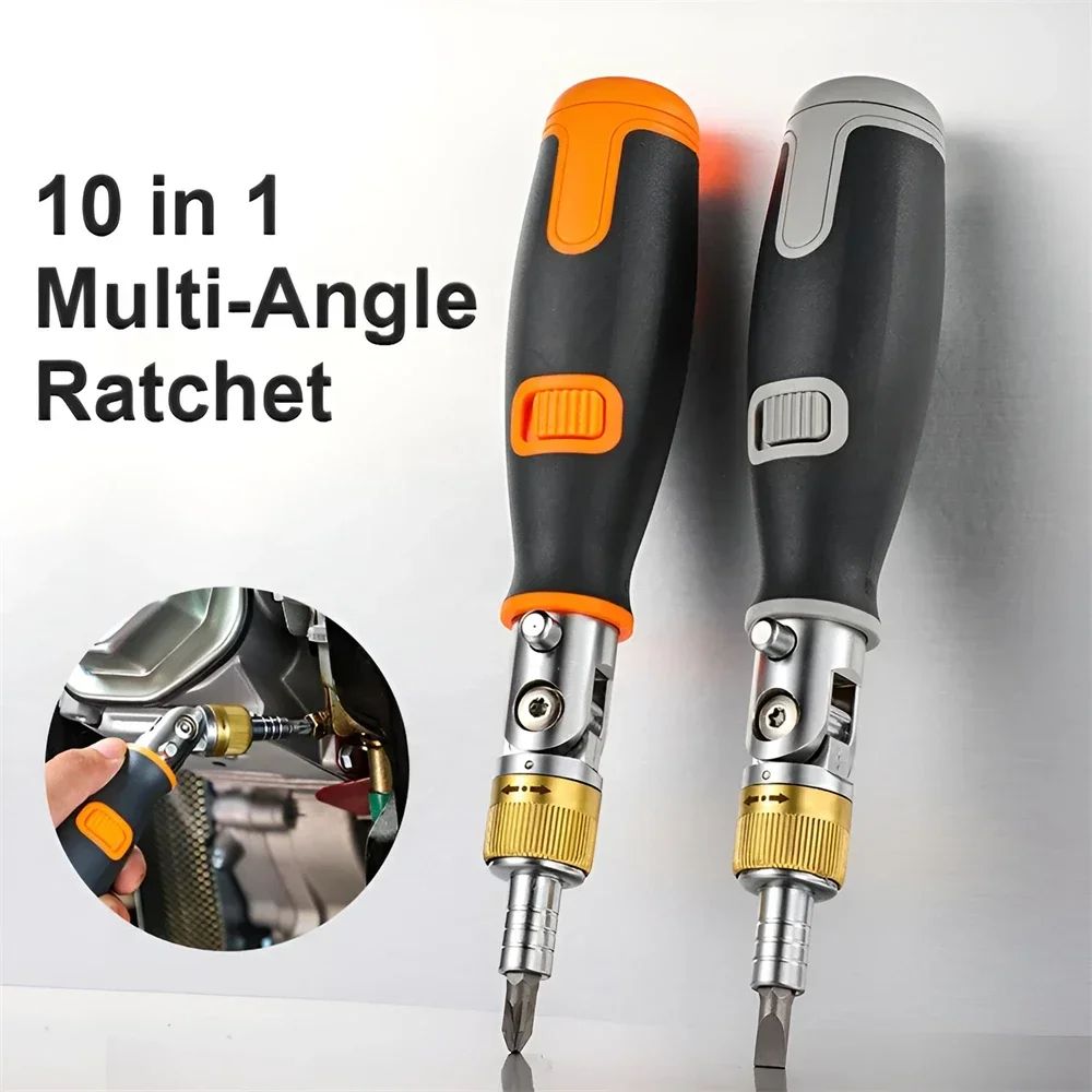10 in 1 Multi Angle Ratchet Screwdriver Adjustable Angle Repair Tool Set
