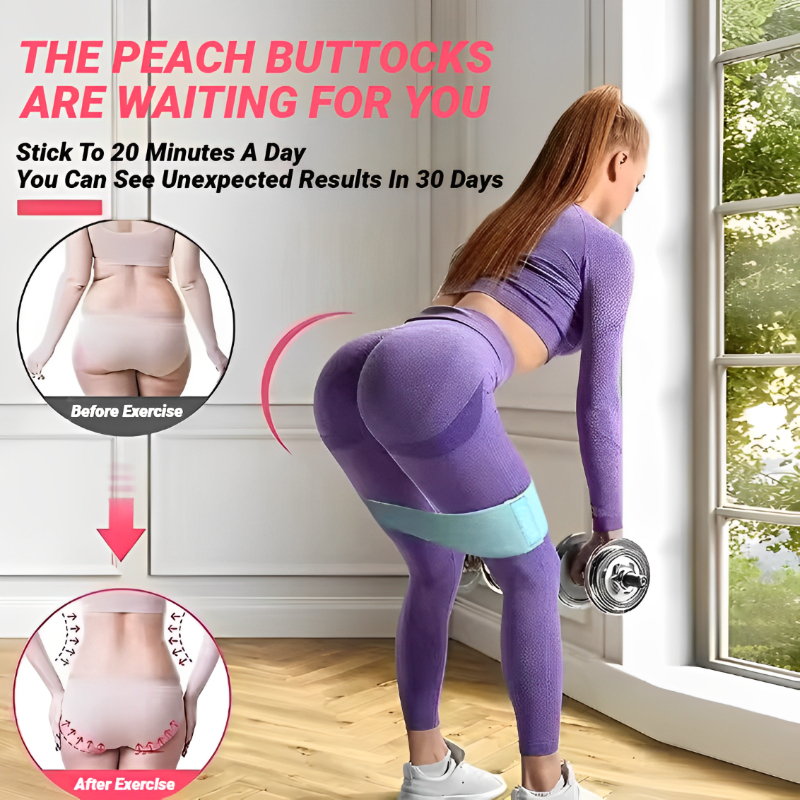 Glute Resistance Hip Booty Bands for Thigh Stretch Workout Squat Elastic Fabric Strips Loops Yoga Fitness Gym Equipment