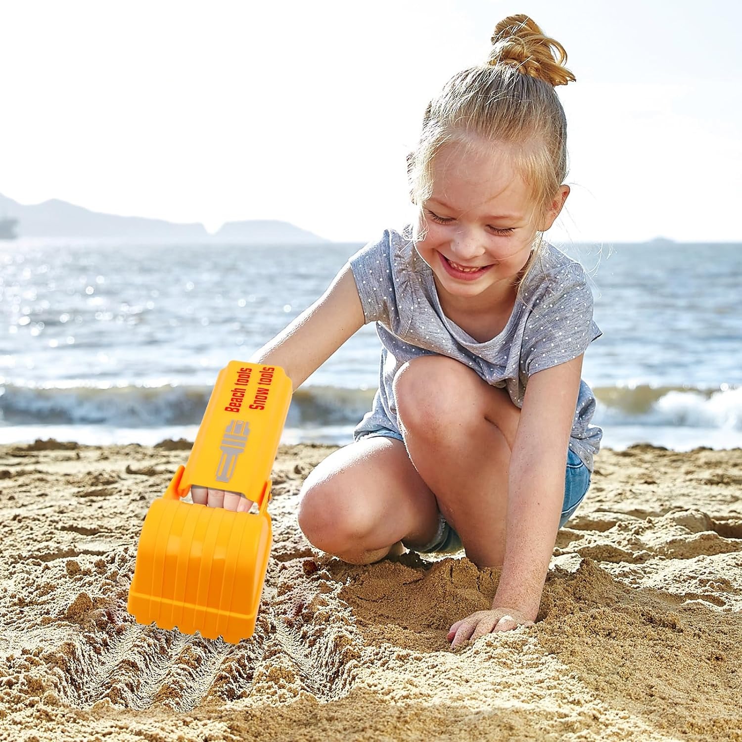 Hand Sand Digger for Kids, Backyard Beach Sandbox Toys, Garden Sand Shovels for Outdoor Play