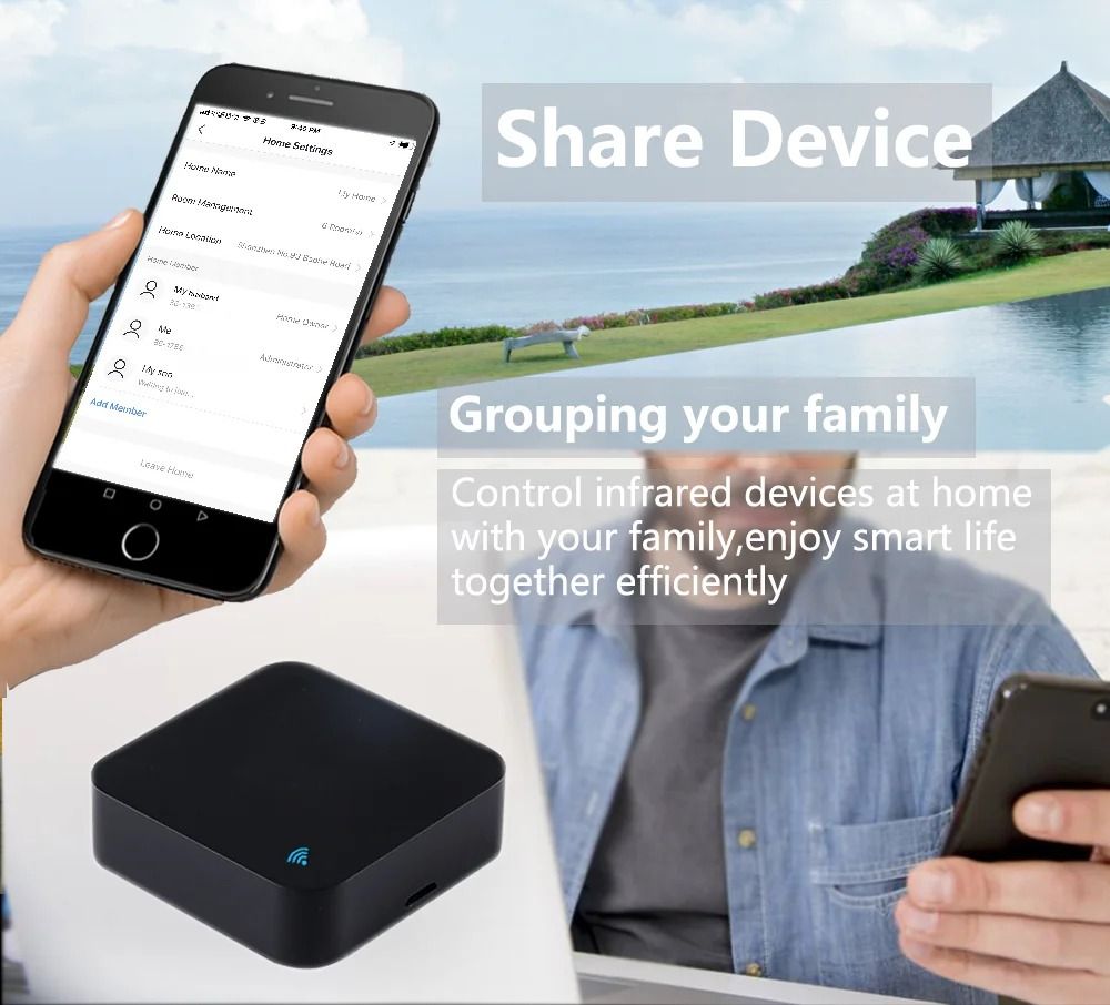 Tuya WiFi RF IR Remote Control 433MHz 315MHz Smart Home Universal Remote
