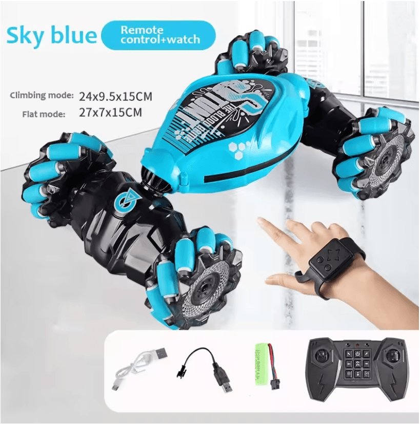4WD Drift & Gesture Control RC Stunt Car with LED Lights