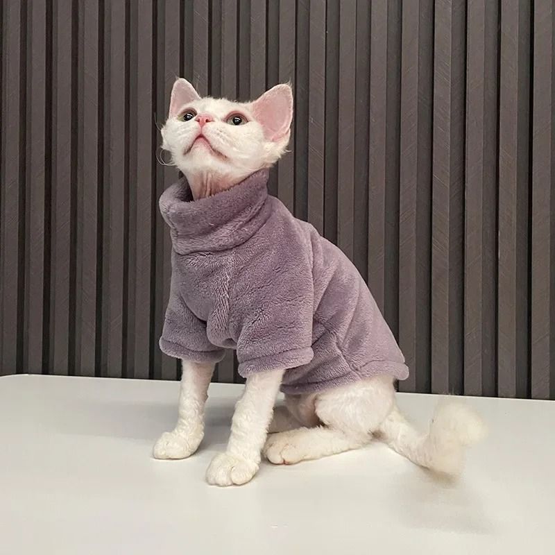 Fashionable Cat and Dog Winter Sweater Pet Hoodie Warm Knit Outfit