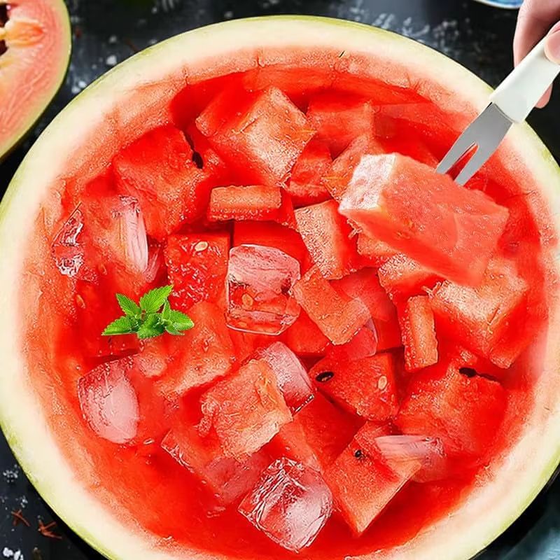 3-in-1 Watermelon Cutter Slicer & Popsicle Fruit Scooper Tool