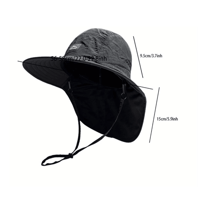 SunShield Outdoor Fisherman Hat Wide Brim Sun Protection for Men and Women