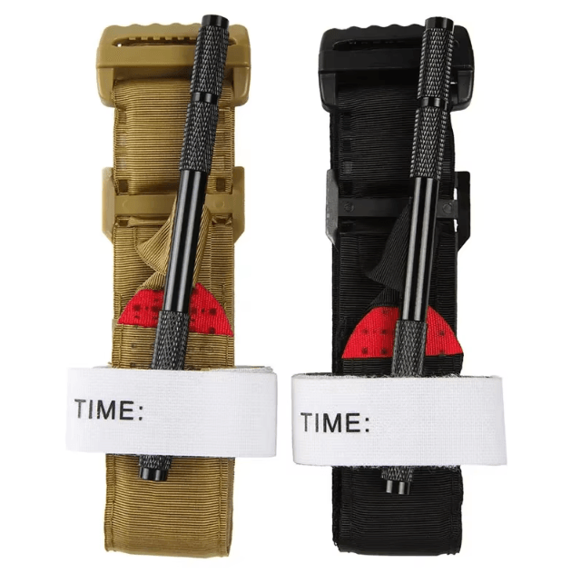 Tactical Aluminum Rod Tourniquet – Rotary Pressure First Aid Tool for Outdoor Survival and Molle Gear