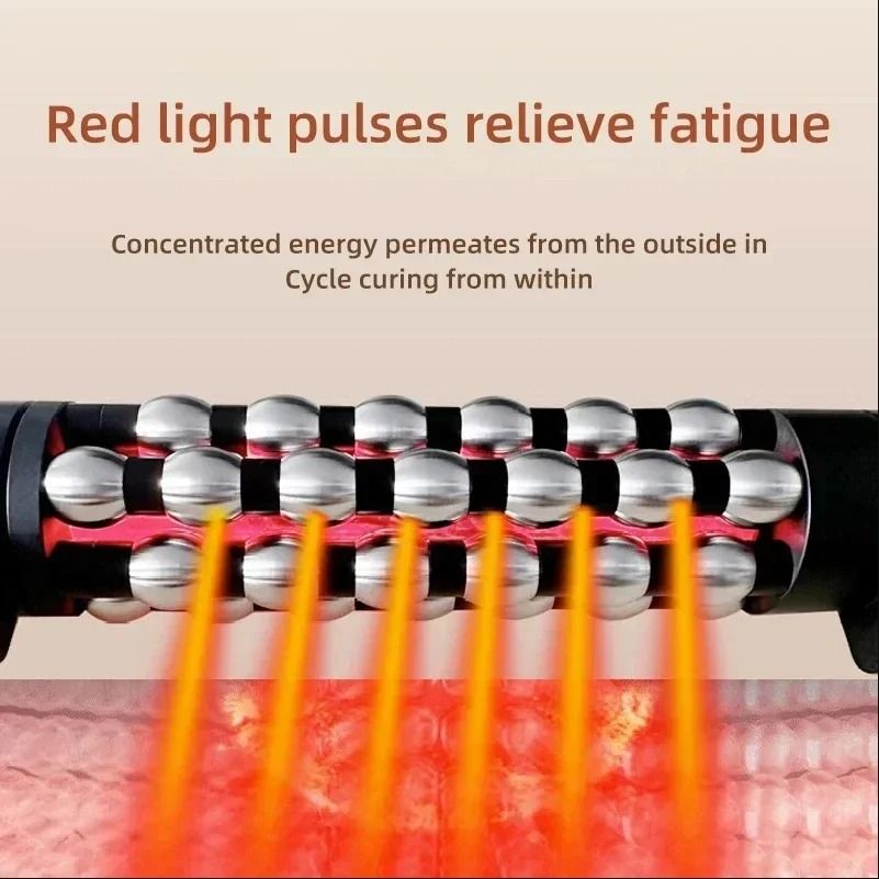 Electric Heating Massage Roller 360 Rotating Red Light Therapy