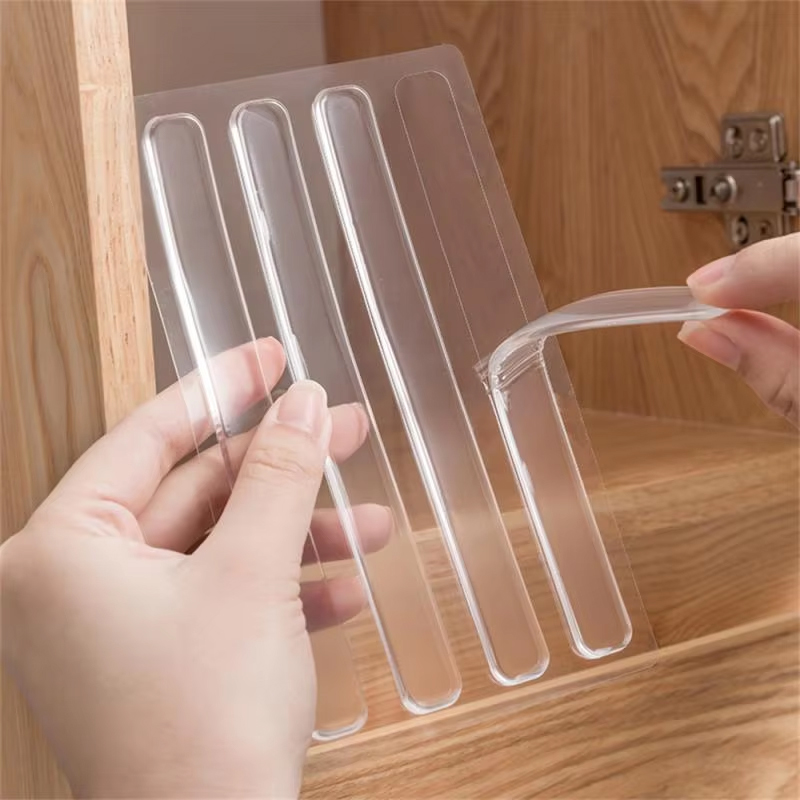 Self Adhesive Buffer Bumper, Mute Protection Pad, Anti-collision Silicone Door Stopper for Cabinets, Drawers, Toilets