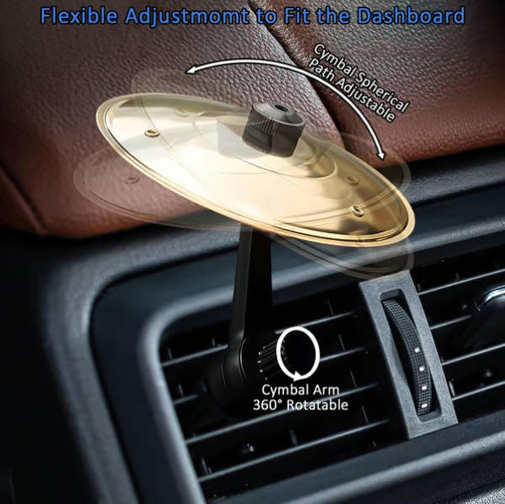 Easy Clip-on Car Drum Cymbal, Mini Car Crash Cymbal for Music Lovers, Suitable for All Vehicles