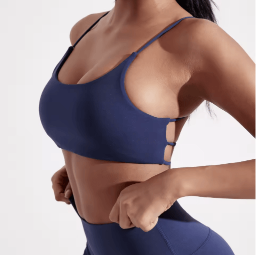 FlexCross High Support Cross Back Sports Bra with Chest Pads