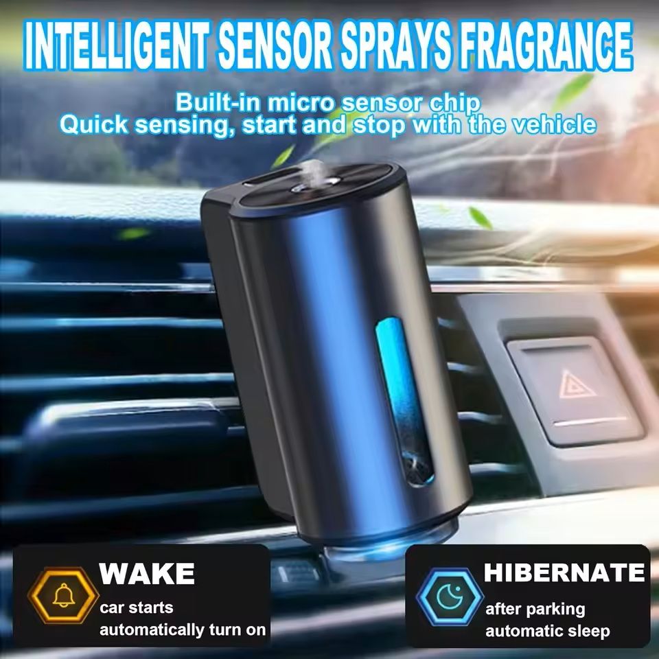 Rechargeable Car Air Freshener with Adjustable Fragrance Levels