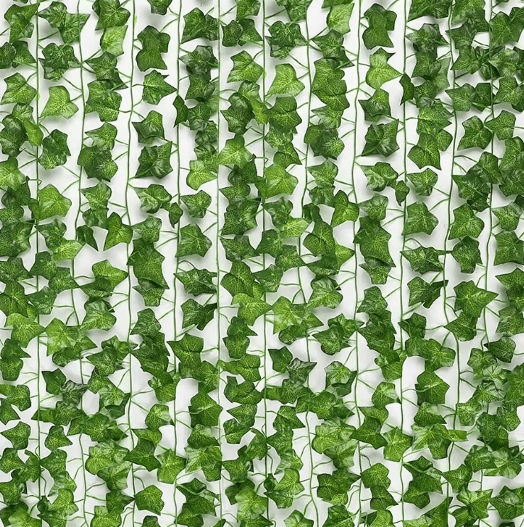 2.2M Artificial Ivy Garland Lifelike Fake Vine Wall Decor Green Hanging Plant