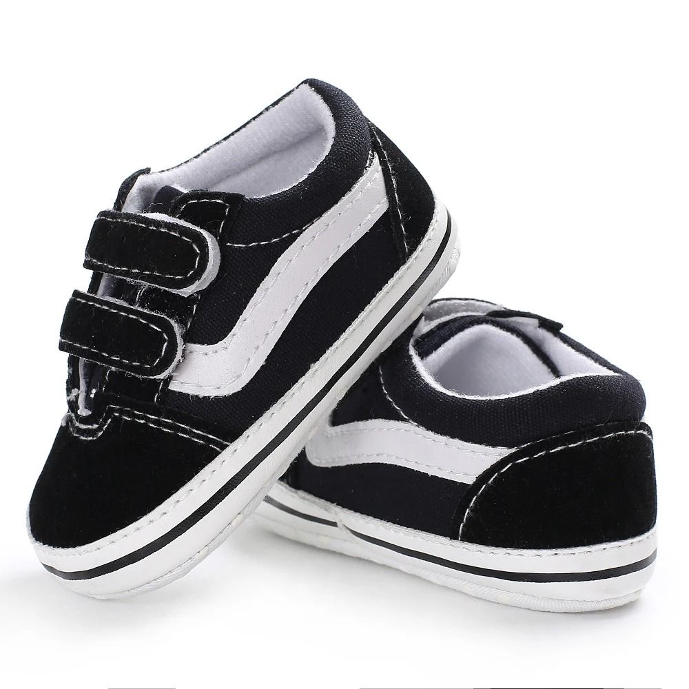 Soft Canvas Baby Walking Shoes with Flexible Sole