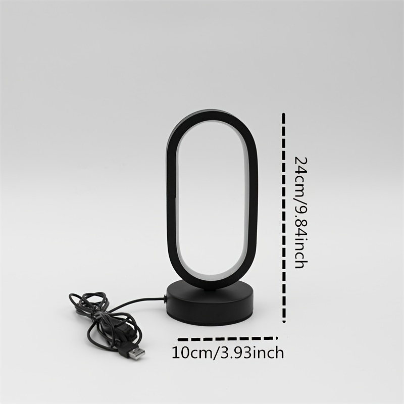 U-shaped LED Night Light, Modern Bedroom, Living Room & Study Lamp with Adjustable Glow