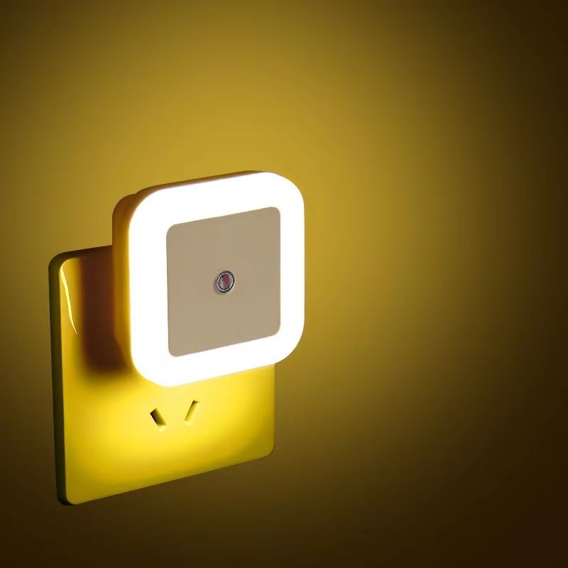 Mini Square Plug In LED Night Light with Auto Sensor Soft Glow Lamp