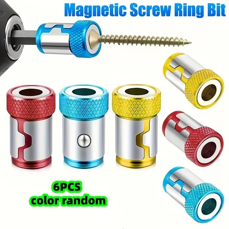 Universal Magnetic Screw Ring Drill Bit Set Non Slip Magnetized Bits