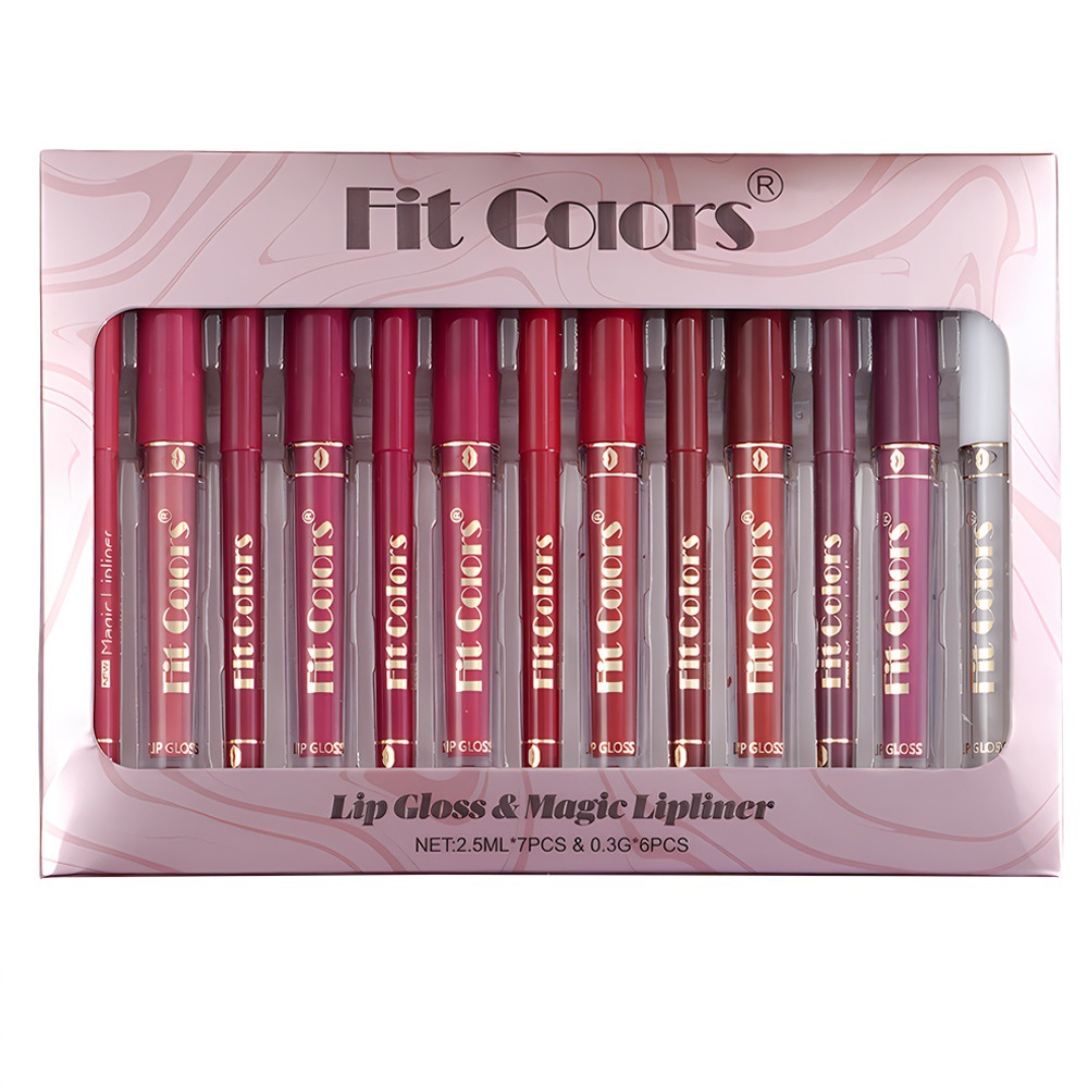 Matte Lip Liner Pencil Case, Non Stick Cup Hook Lip Liner, Waterproof Lip Pencil, Fade Resistant Lip Glaze, Long Wear