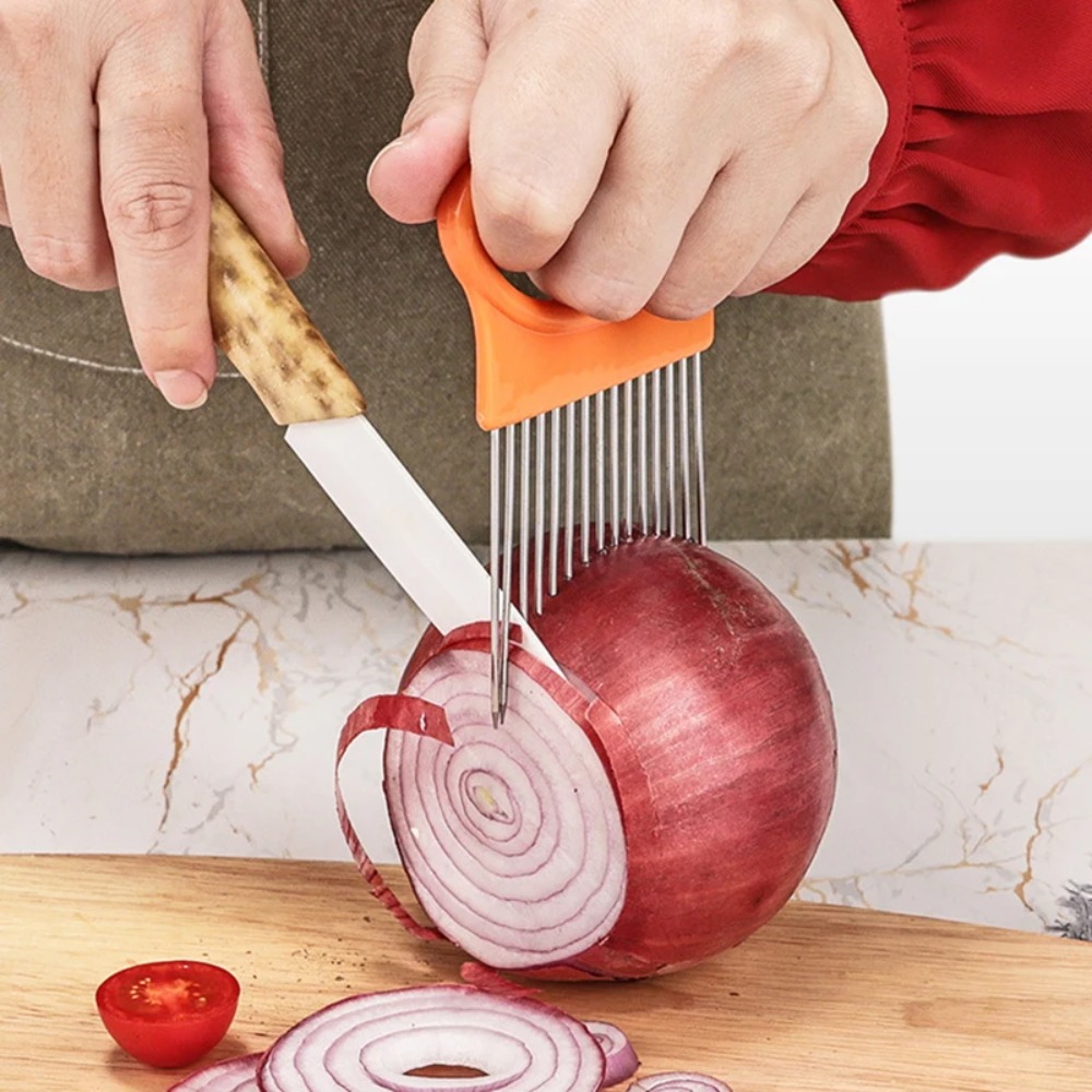 Vegetable Slicer & Onion Cutter – Easy Tomato & Onion Slicing Guide