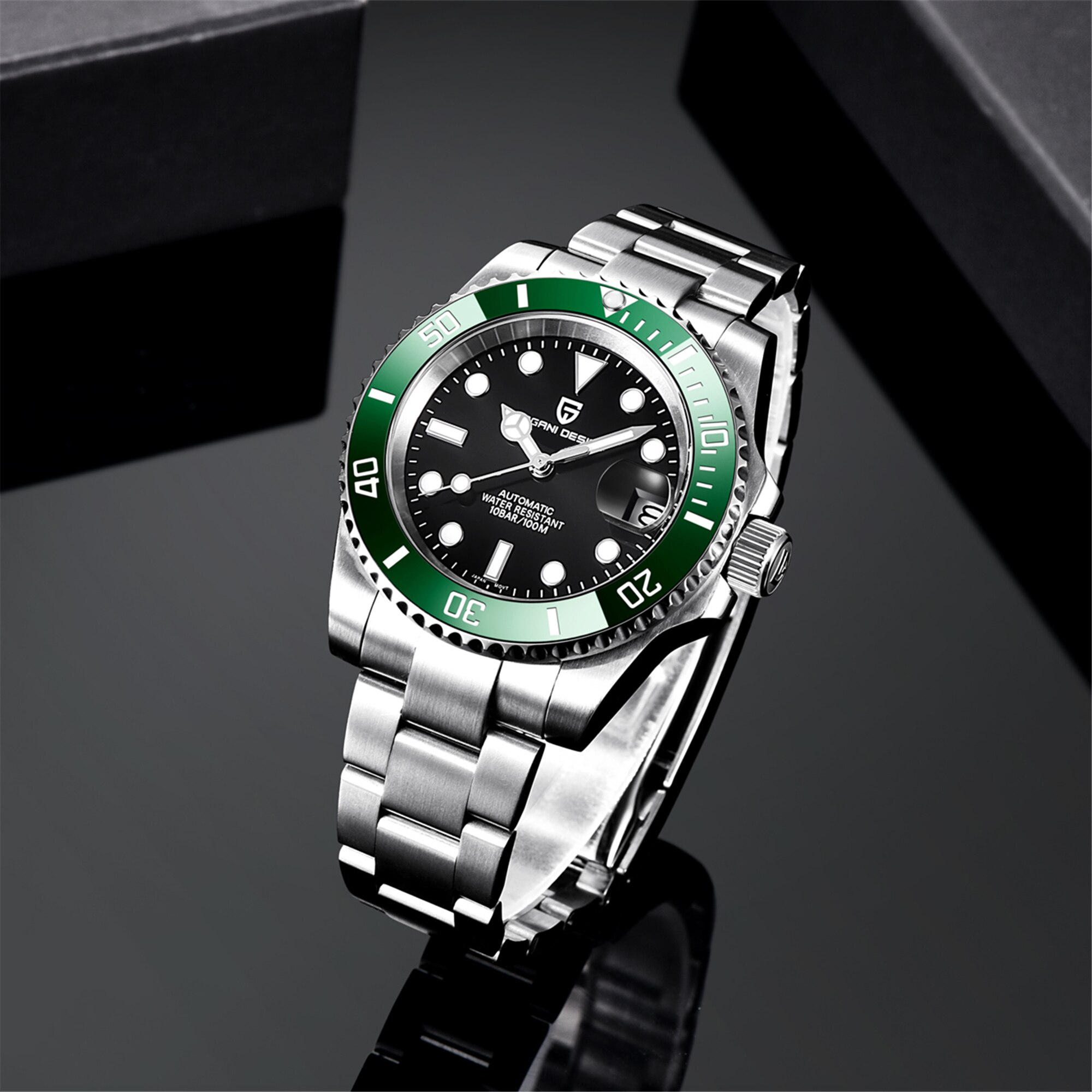 PAGANI Design Automatic Mechanical Watch for Men Waterproof Stainless Steel Luxury Timepiece