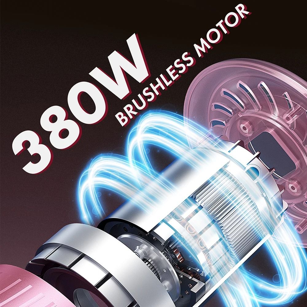 Smart Cordless Vacuum Cleaner LED Display Powerful Suction