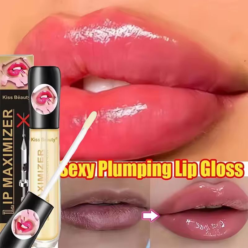Fast Lip Plumper Serum Volumizing Hydrating Lip Oil Gloss for Fuller Smoother Lips