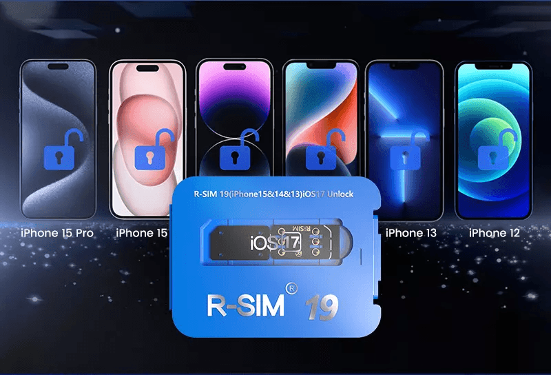 R-SIM19 NEW QPE Stable Unlock SIM Card for iPhone 15/14/13/12 – Compatible with iOS17, 5G LTE Support