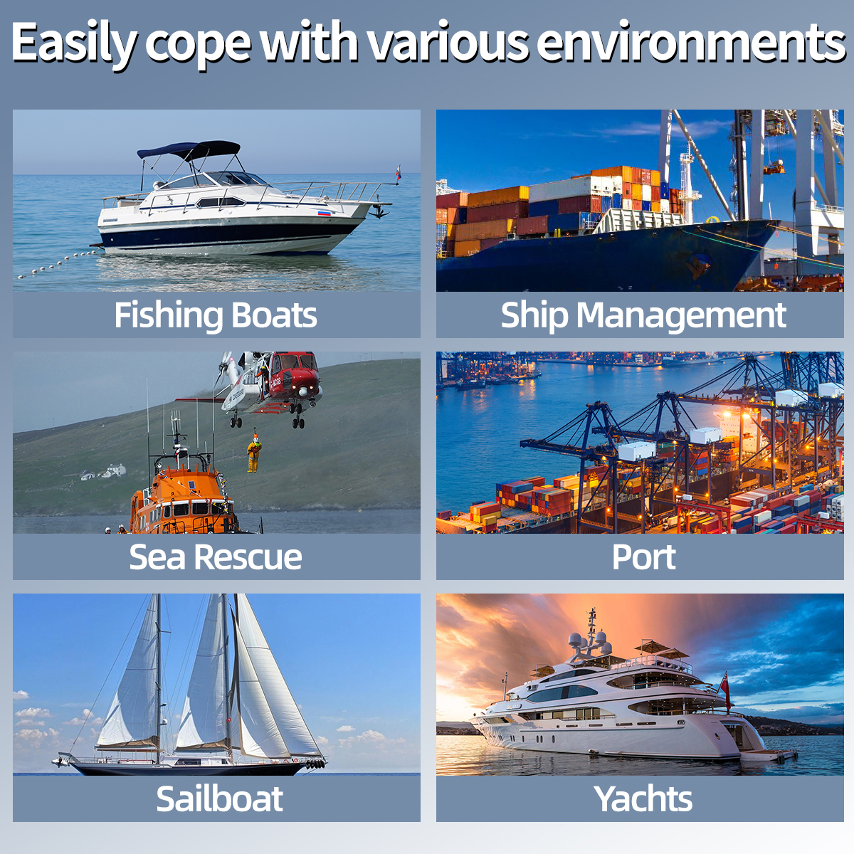 Waterproof Floating Marine Radio Walkie Talkie with NOAA Alerts and Long-Range VHF Communication
