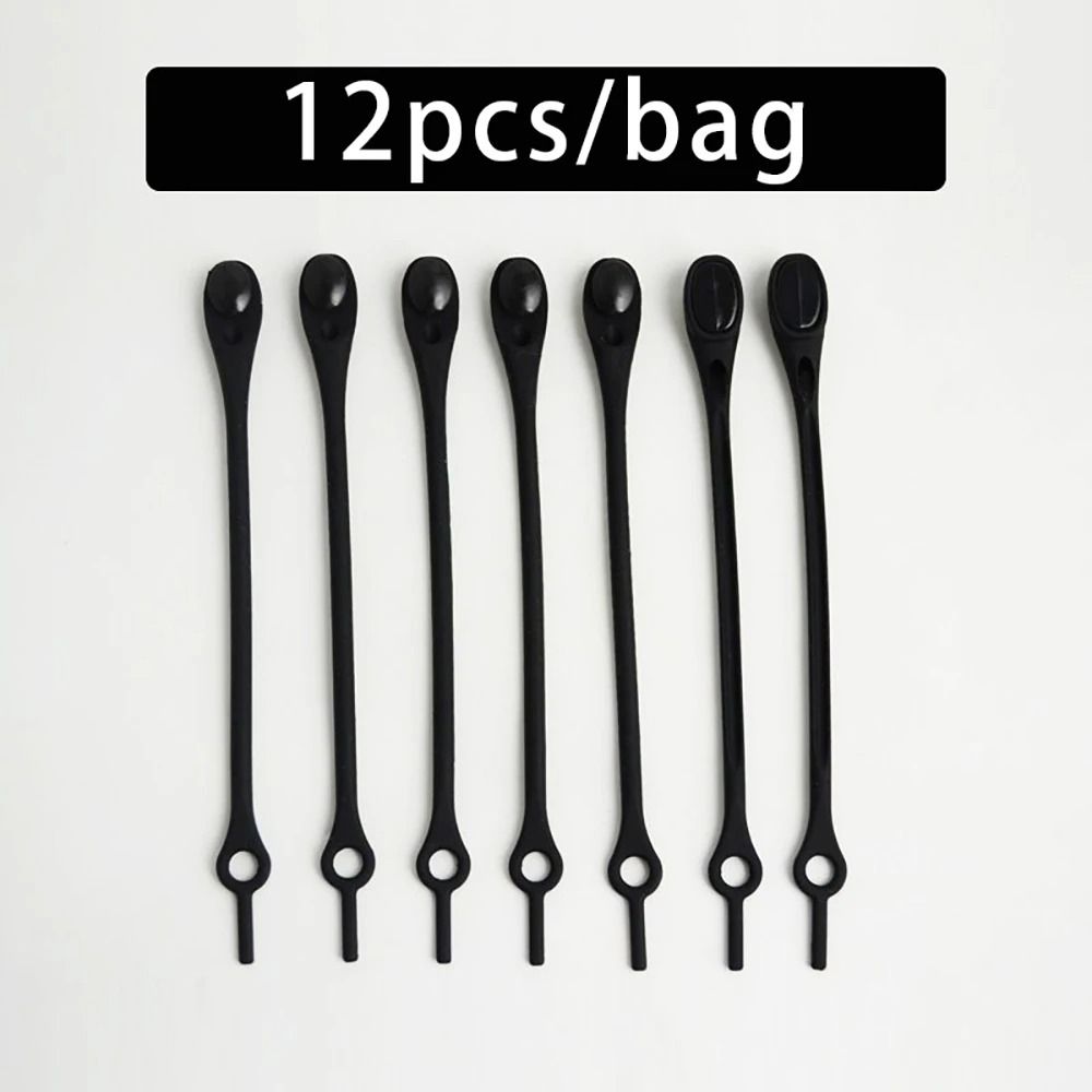 12-Piece Elastic Silicone No-Tie Shoelaces